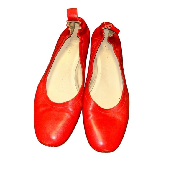 Everlane the day heel block heel red Italian leather shoes size 10 - Picture 4 of 7